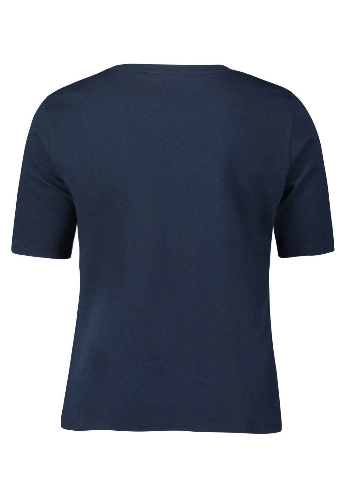 Navy Blue Round Neck T Shirt_2033 2509_8345_02