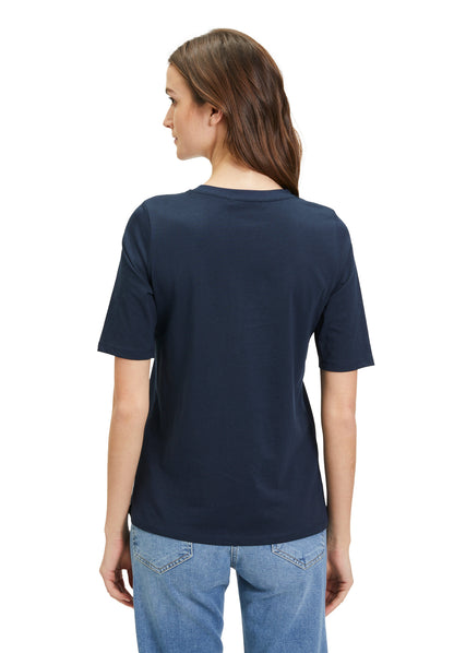 Navy Blue Round Neck T Shirt_2033 2509_8345_04