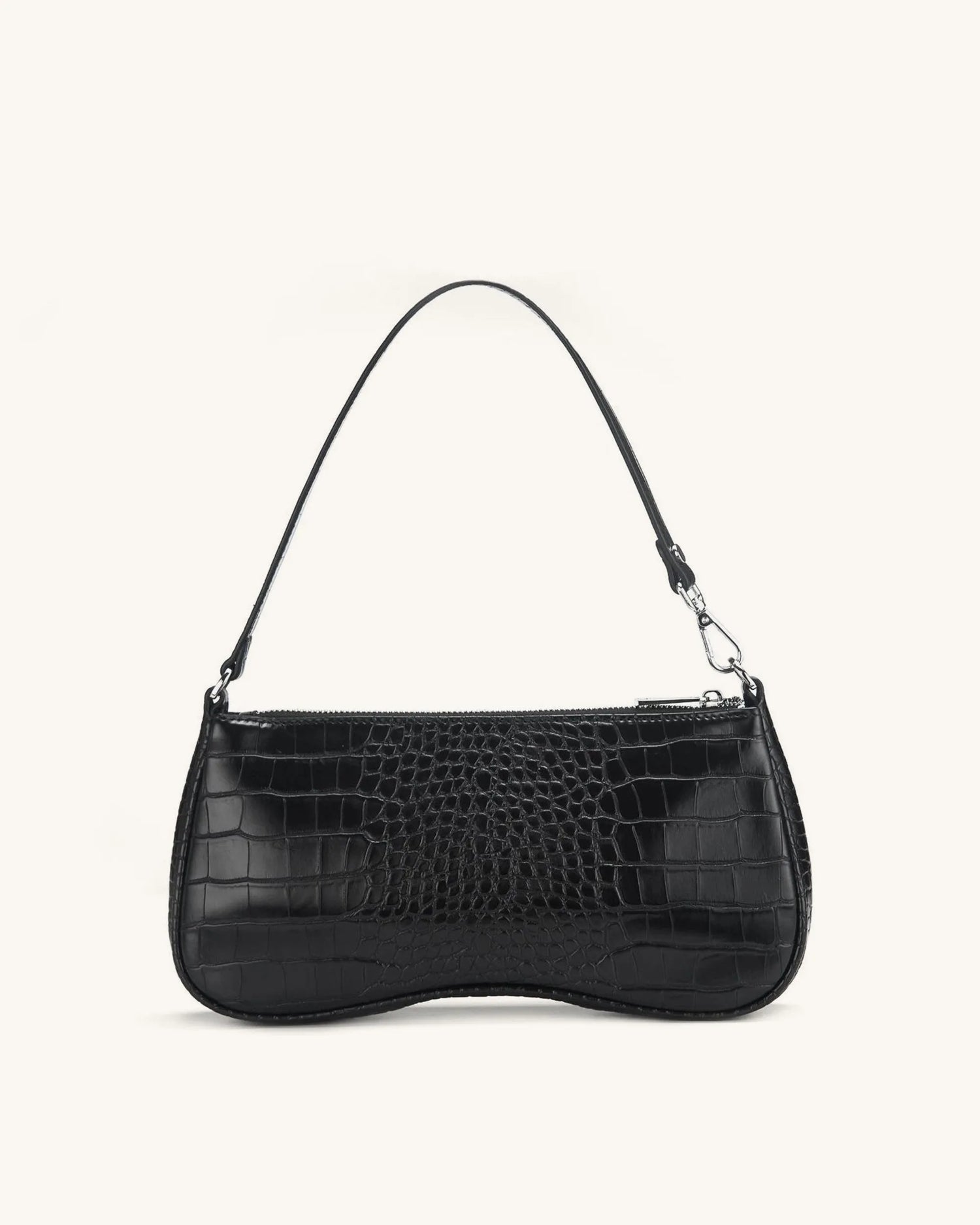 JW PEI_Black Croc_Eva Shoulder Handbag_20402-4_Black Croc_01