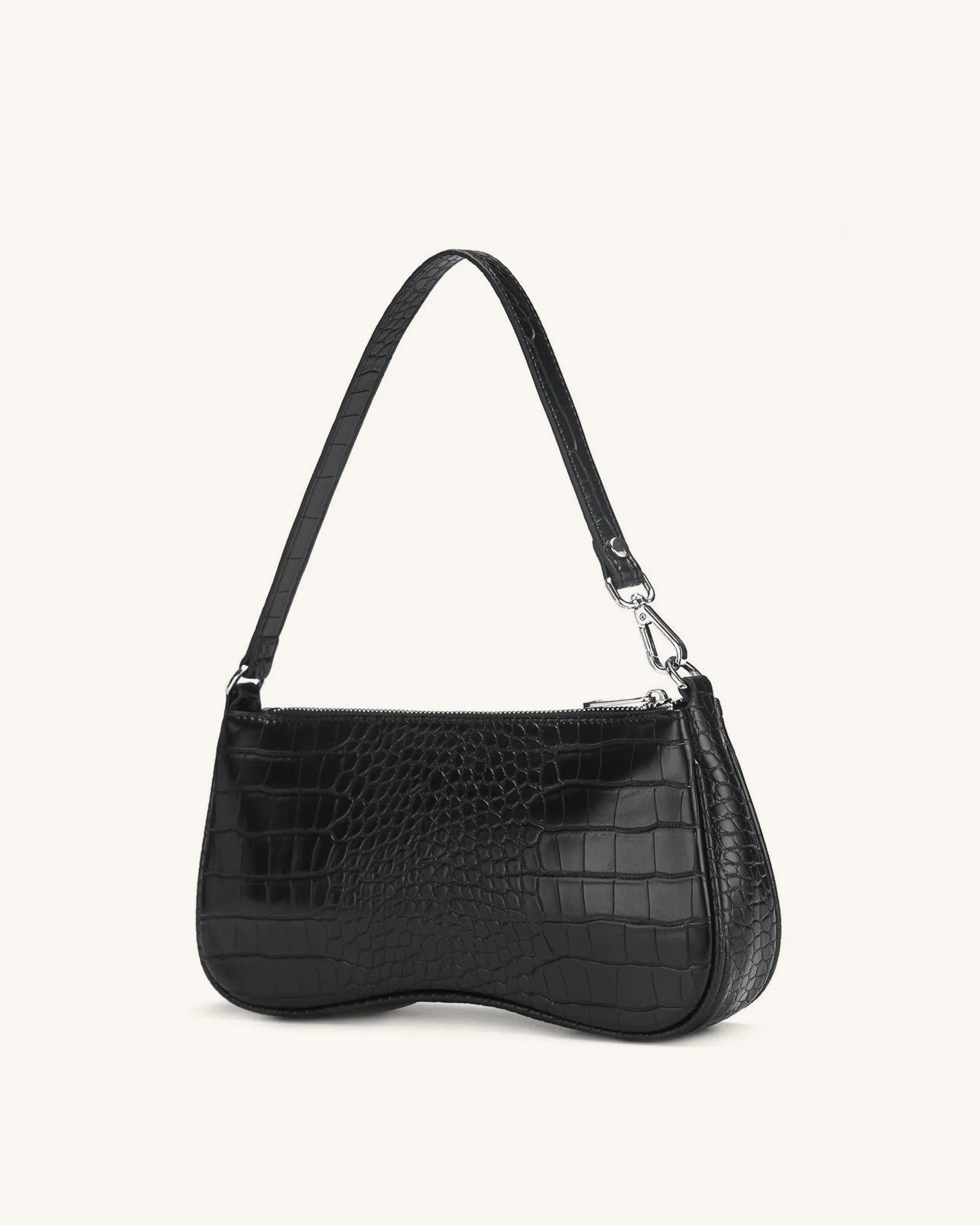JW PEI_Black Croc_Eva Shoulder Handbag_20402-4_Black Croc_02