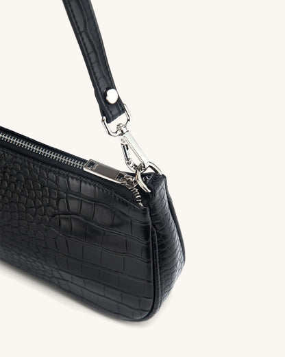 JW PEI_Black Croc_Eva Shoulder Handbag_20402-4_Black Croc_03