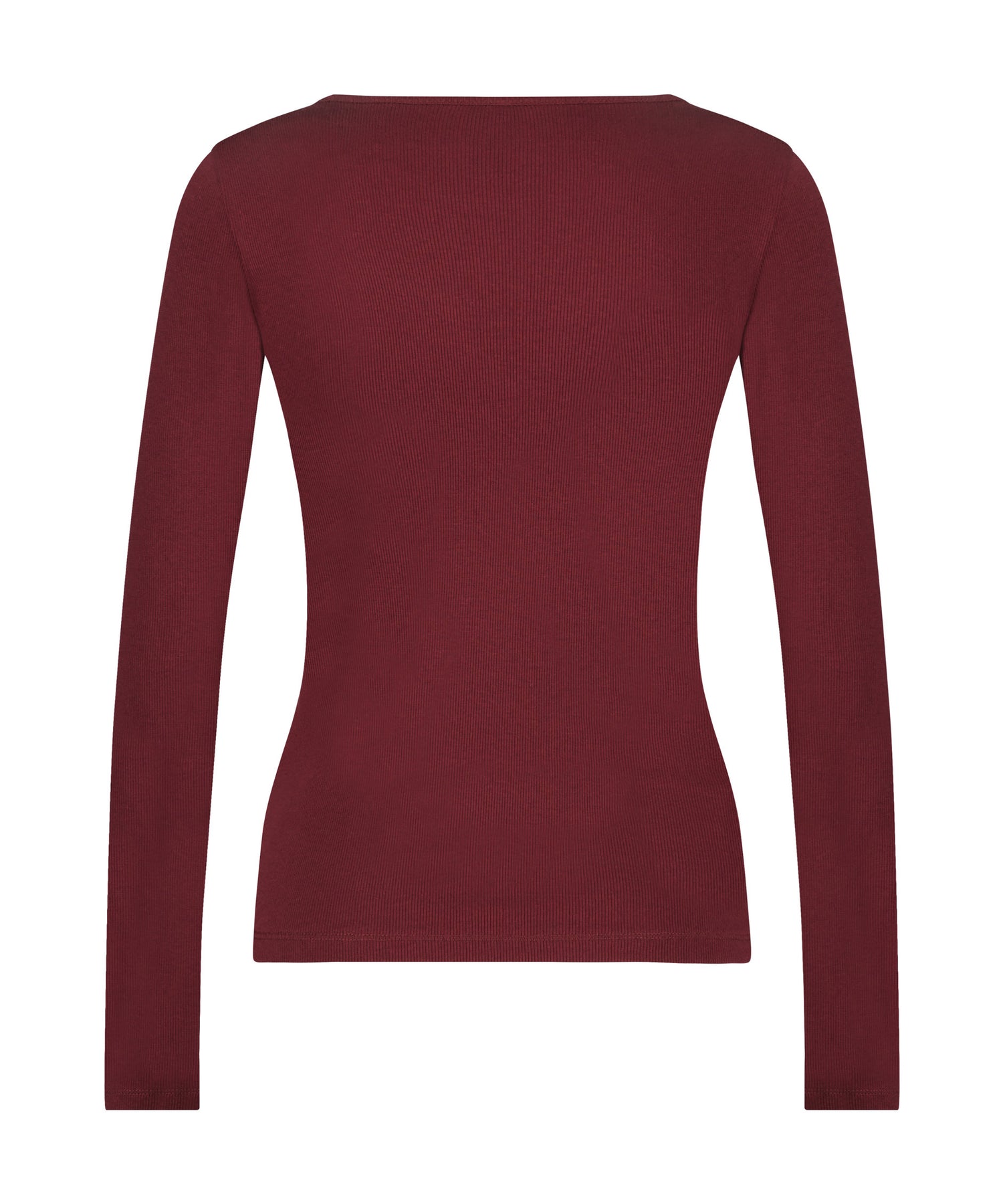 Top Long Sleeve Round V Neck_204171_Windsor Wine_06