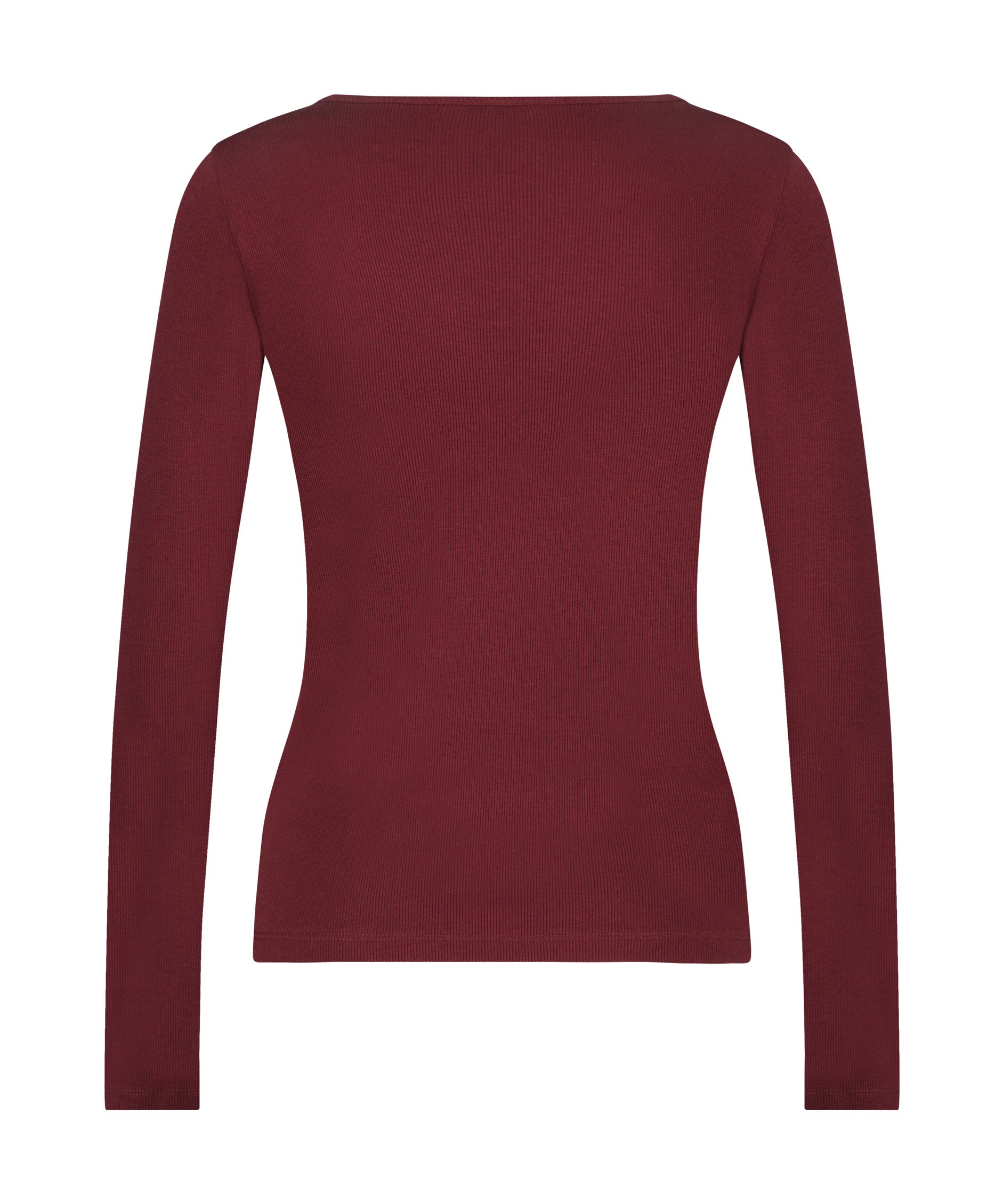 Top Long Sleeve Round V Neck_204171_Windsor Wine_06