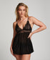 Animal Flock Lace Babydoll_204174_Black_05