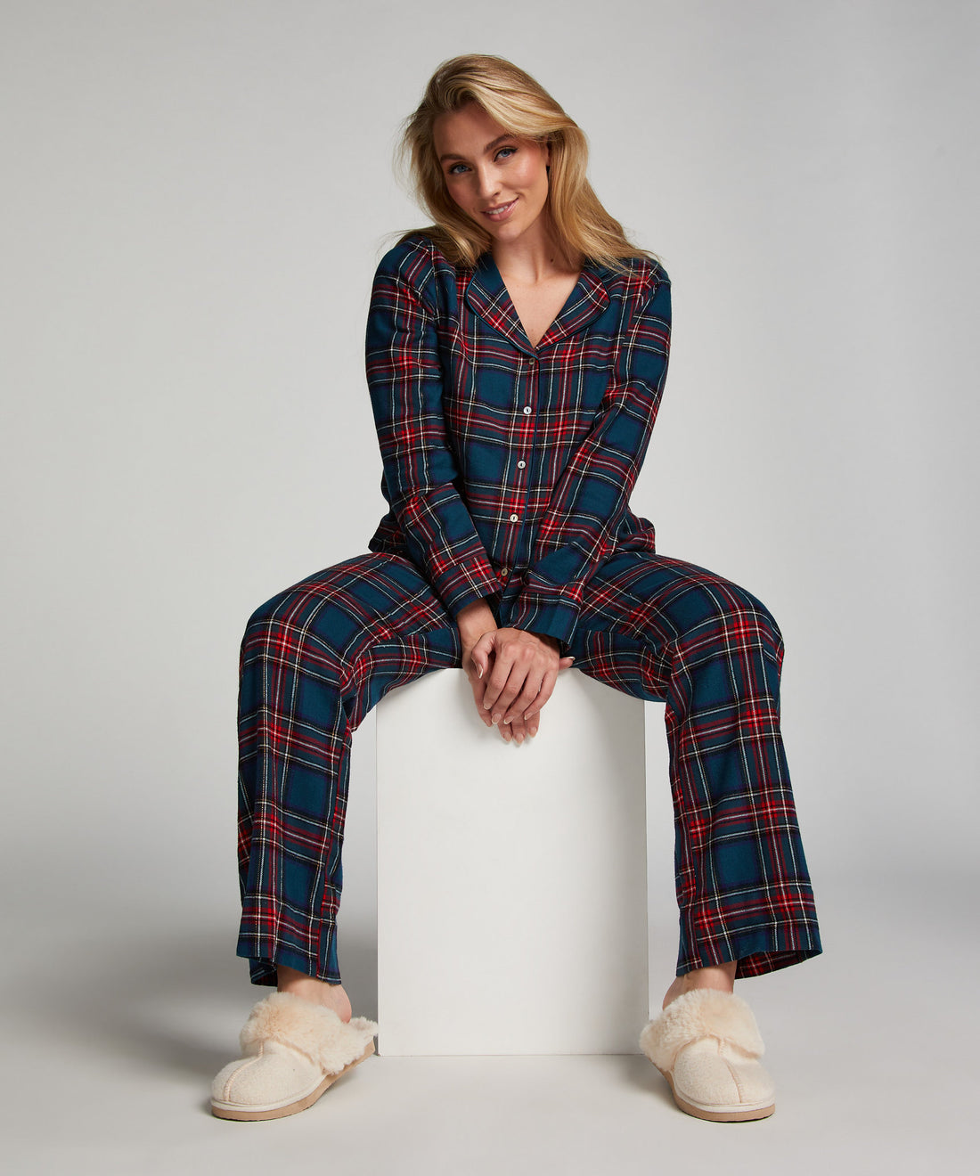 Pajama Flannel Twill Check_204184_Reflecting Pond_01