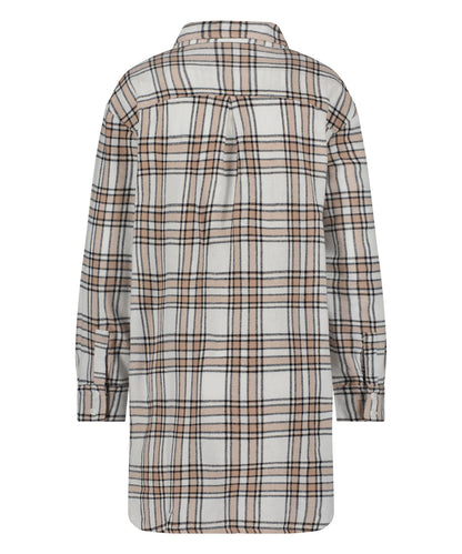 Ns Long Sleeve Boyfriend Twill Check_204185_Oatmeal Melee_05