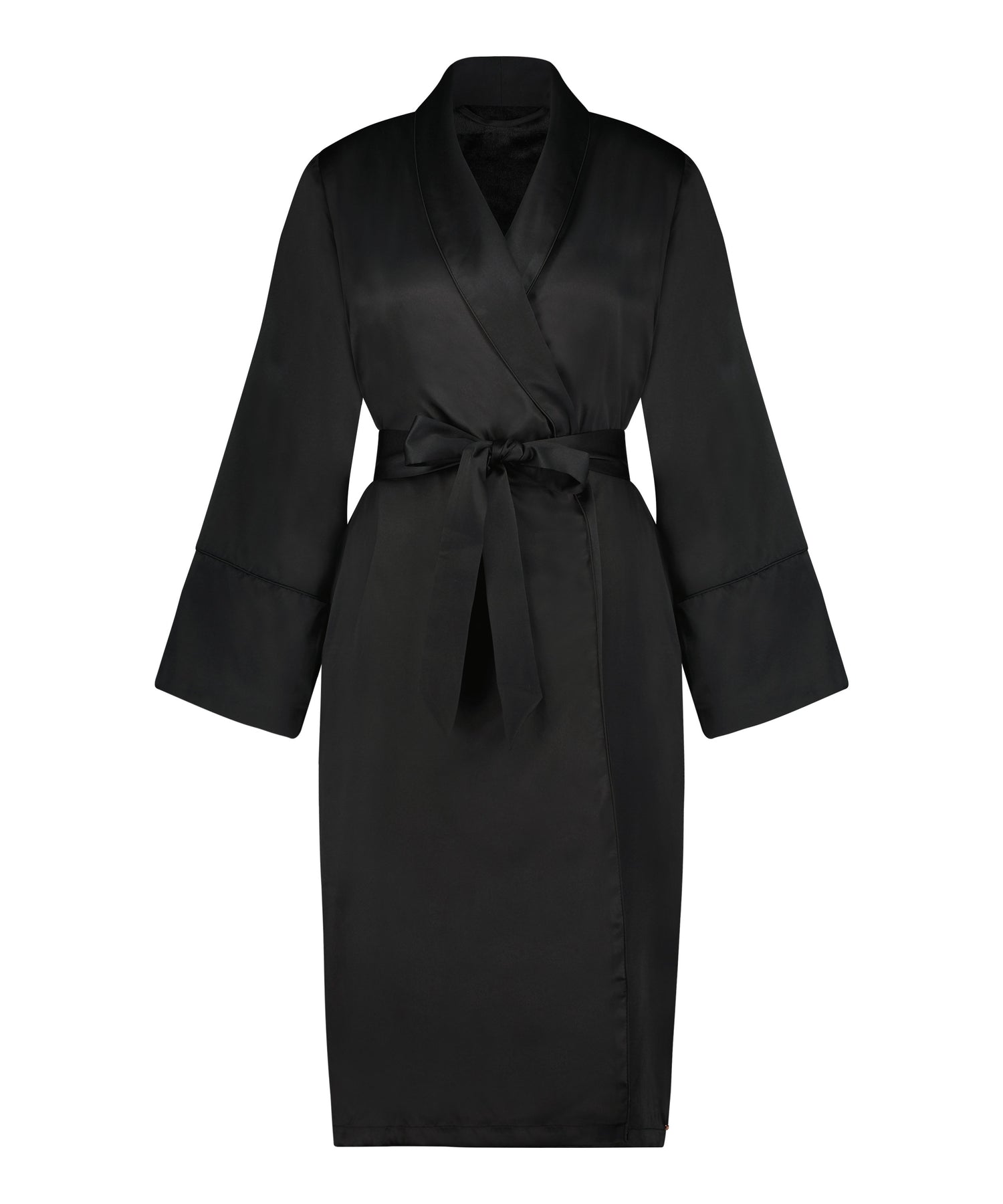 Robe Long Satin Fleece_204188_Black_04