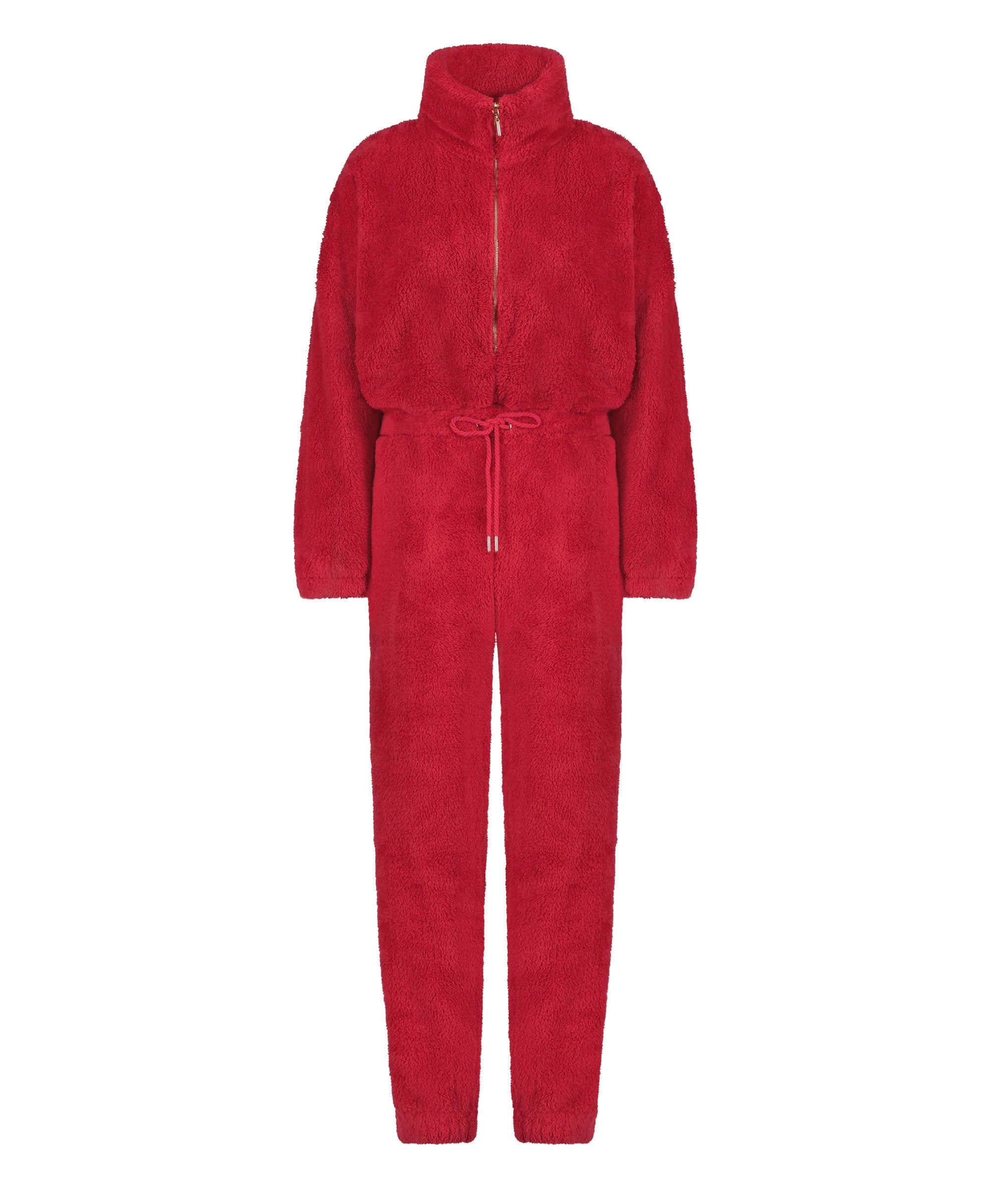 Onesie Fluffy Fleece Zip Up_204197_Bright Rose_04