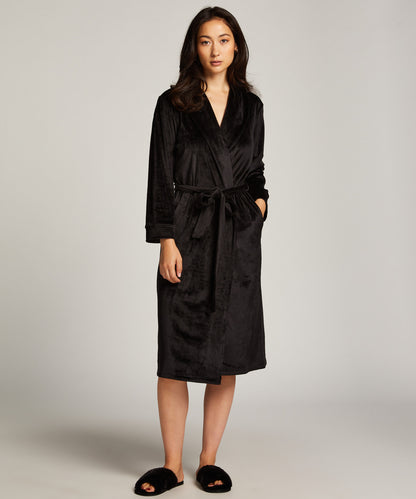 Robe Velours Long Quilt_204198_Black_01