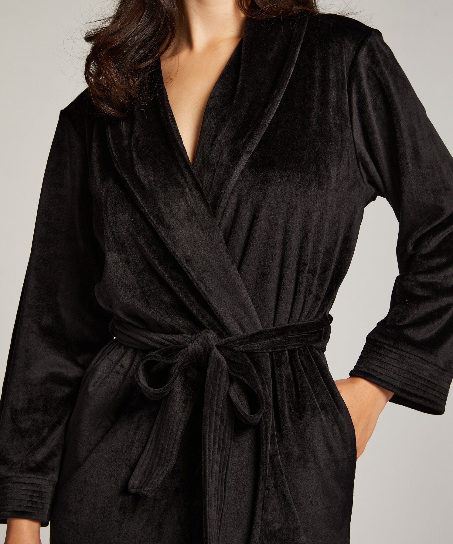 Robe Velours Long Quilt_204198_Black_02