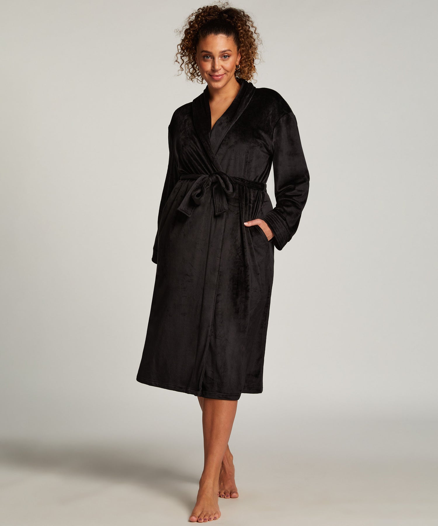 Robe Velours Long Quilt_204198_Black_06