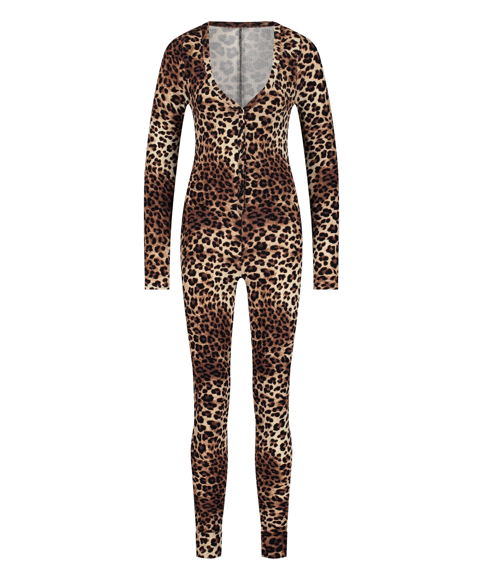 Onesie Slim Rib Henley Leopard_204200_Oatmeal Melee_04