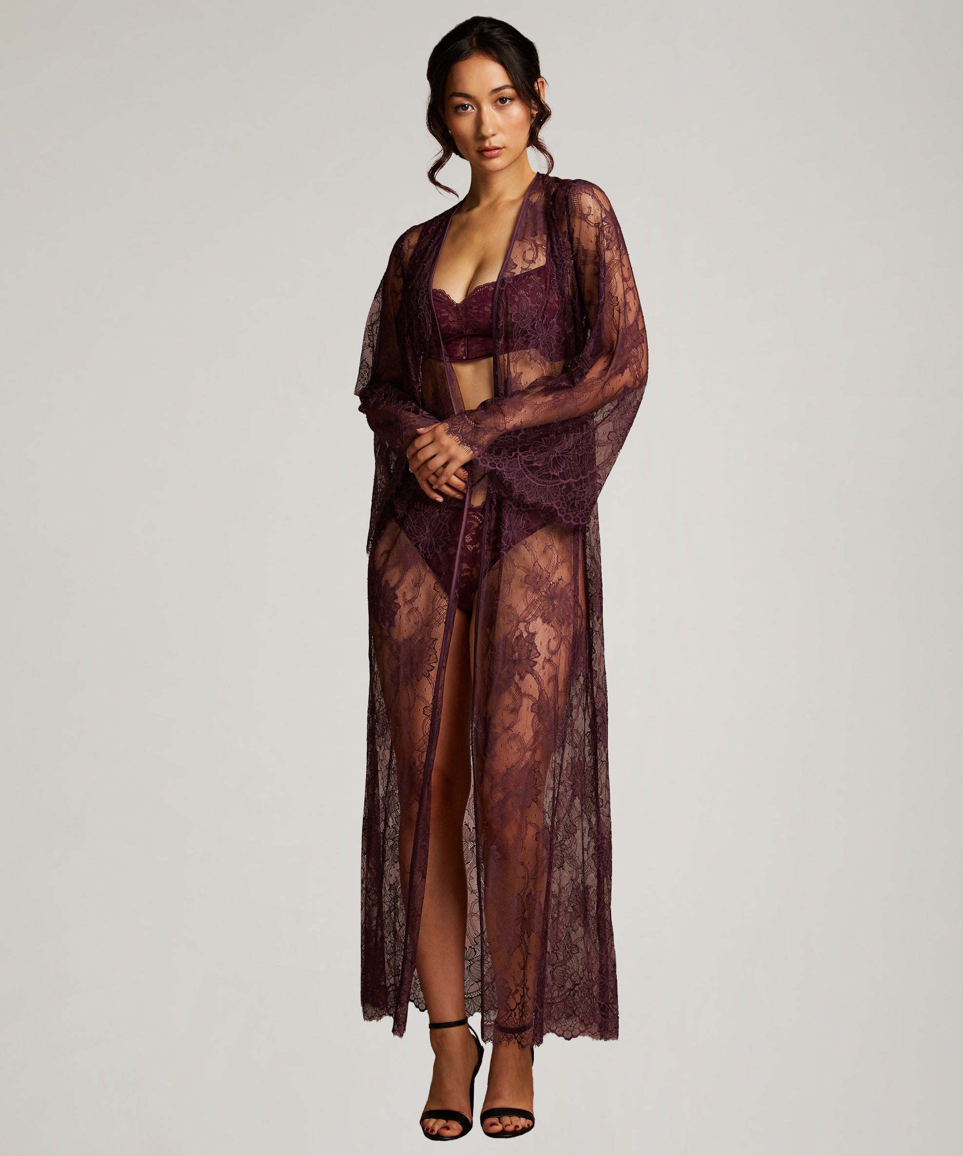 Kimono Long Lace Magdalena_204207_Italian Plum  _05