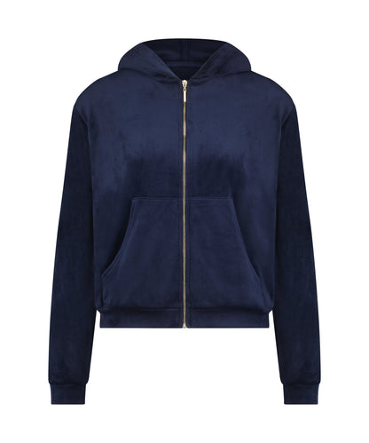 Jacket Hoody Long Sleeve Velours_204212_Navy Blue_05