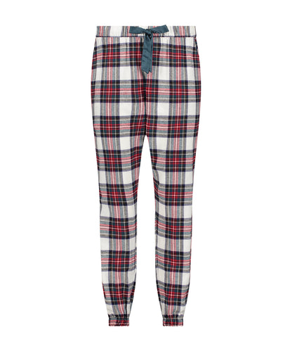 Pant Flannel Twill Check Cuff_204215_Gardenia_04