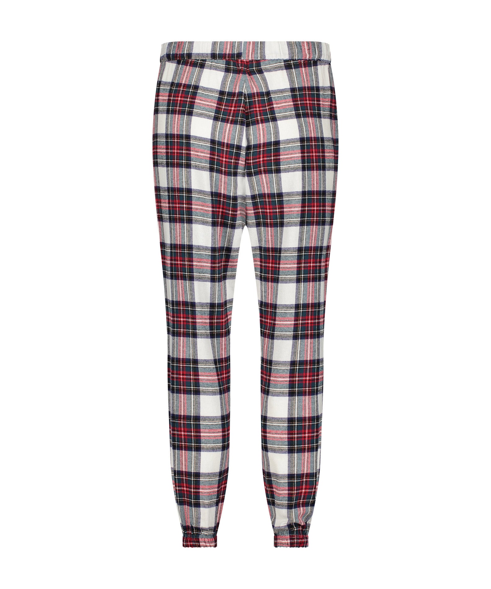 Pant Flannel Twill Check Cuff_204215_Gardenia_05