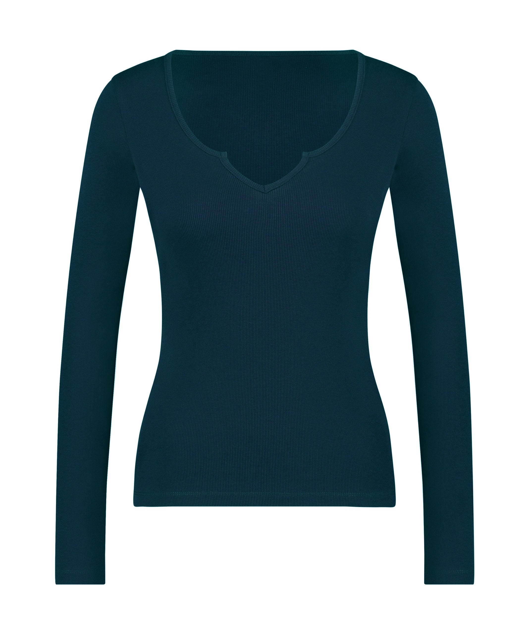 Top Long Sleeve Round V Neck_204216_Reflecting Pond_05