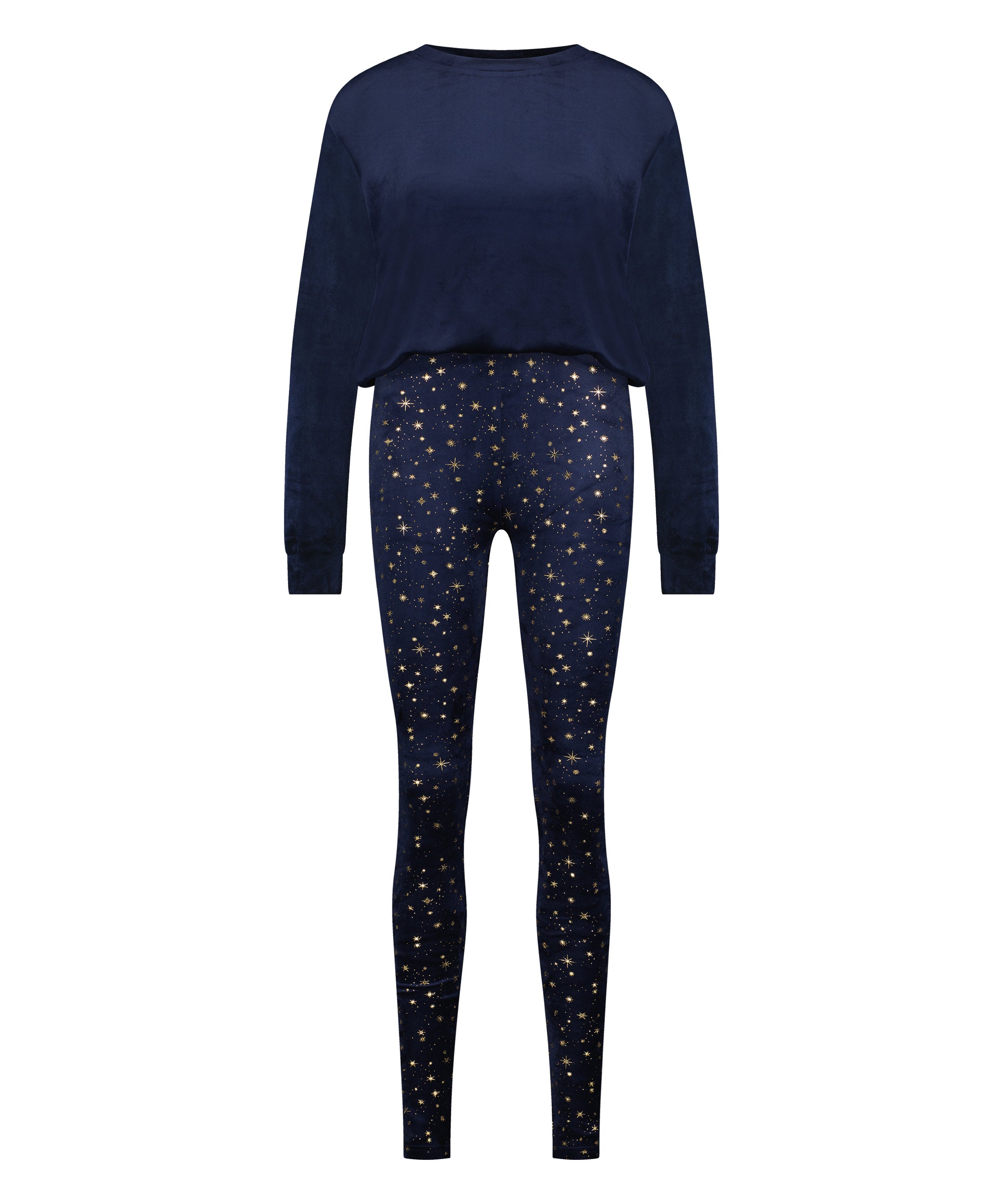 Pajama Set Camisole And Shorts_204219_Navy Blue_04