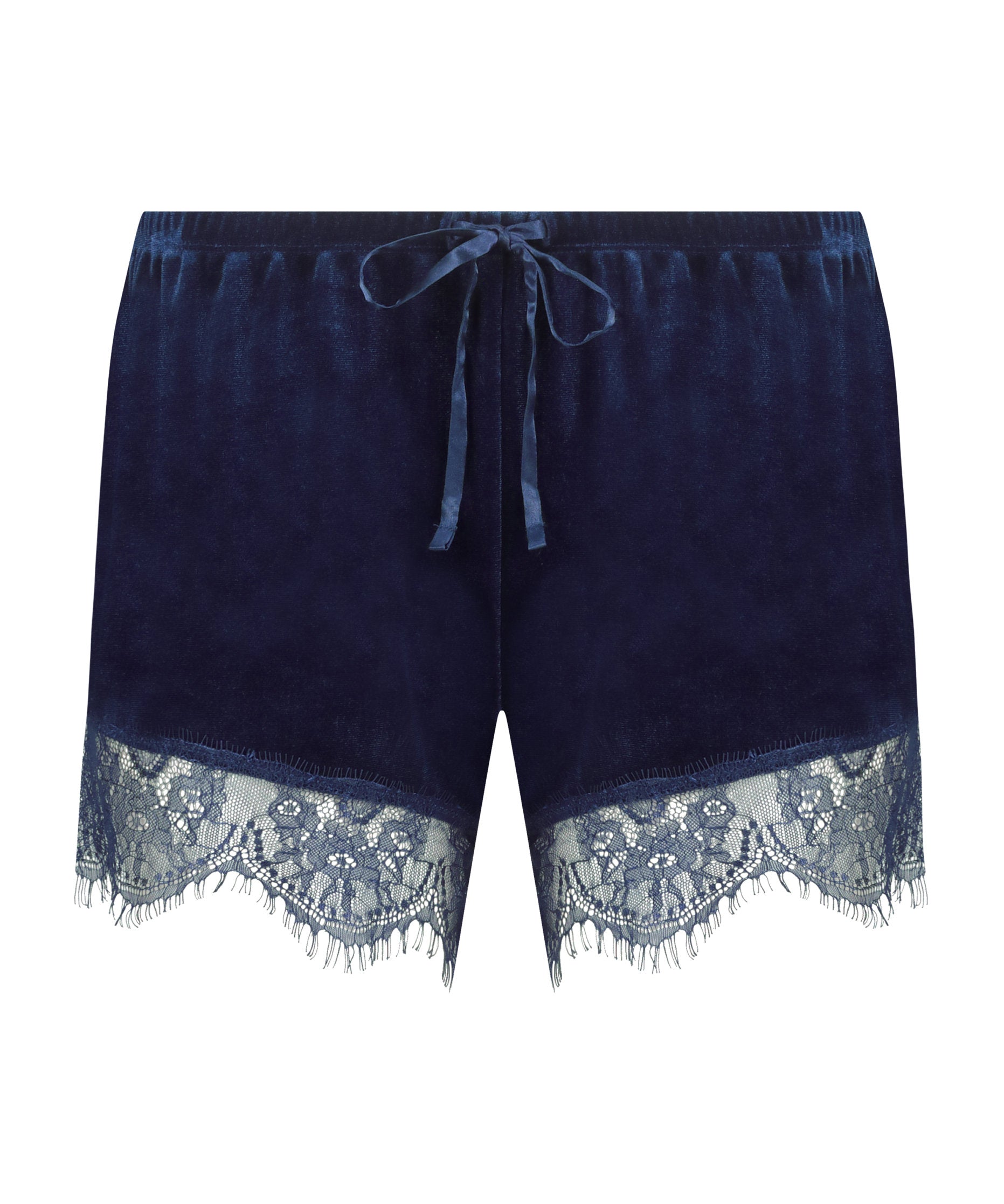 Short  Shiny Velours Lace_204221_Navy Blue_01