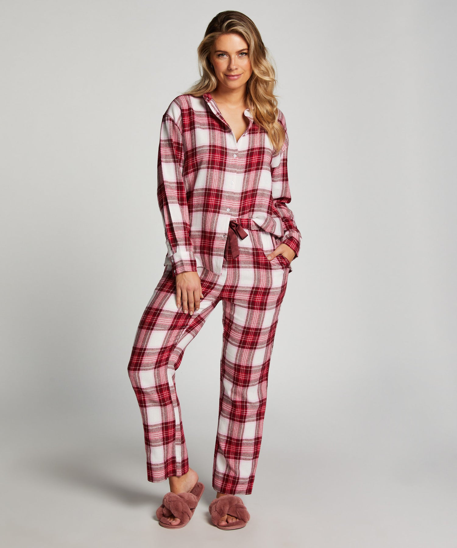 Jacket Flannel Long Sleeve Twill Check_204232_Cerise_03