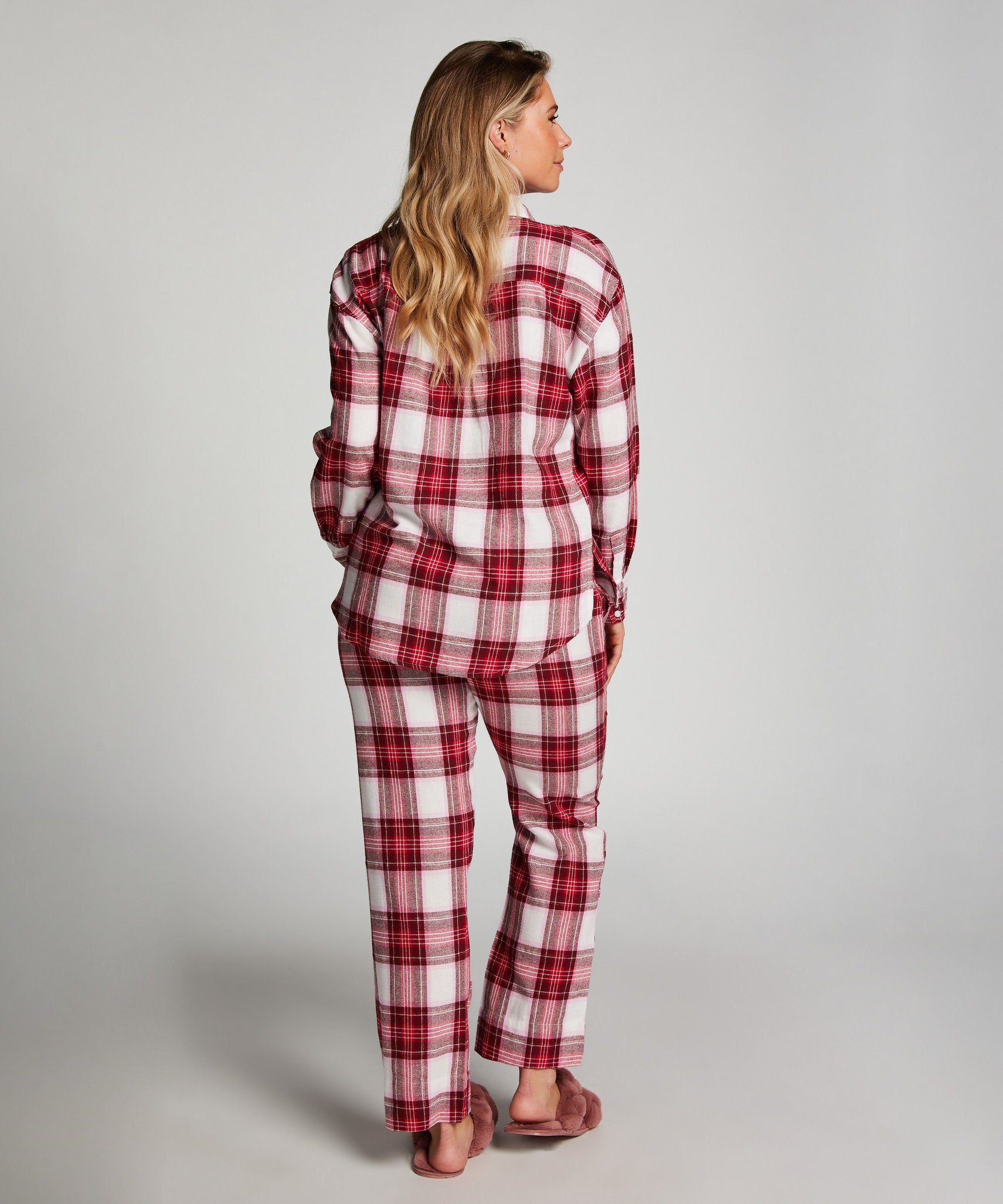 Jacket Flannel Long Sleeve Twill Check_204232_Cerise_04