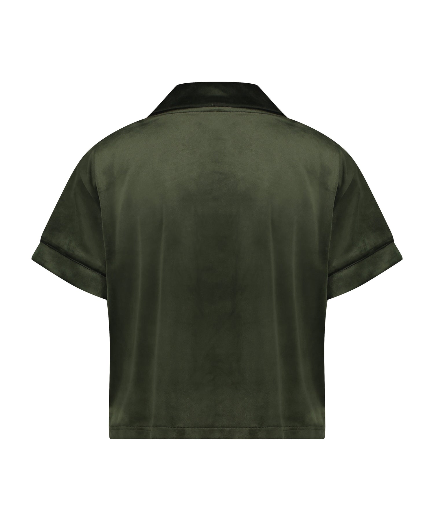 Short Sleeve Jacket Velours Piping_204238_Kombu Green_06