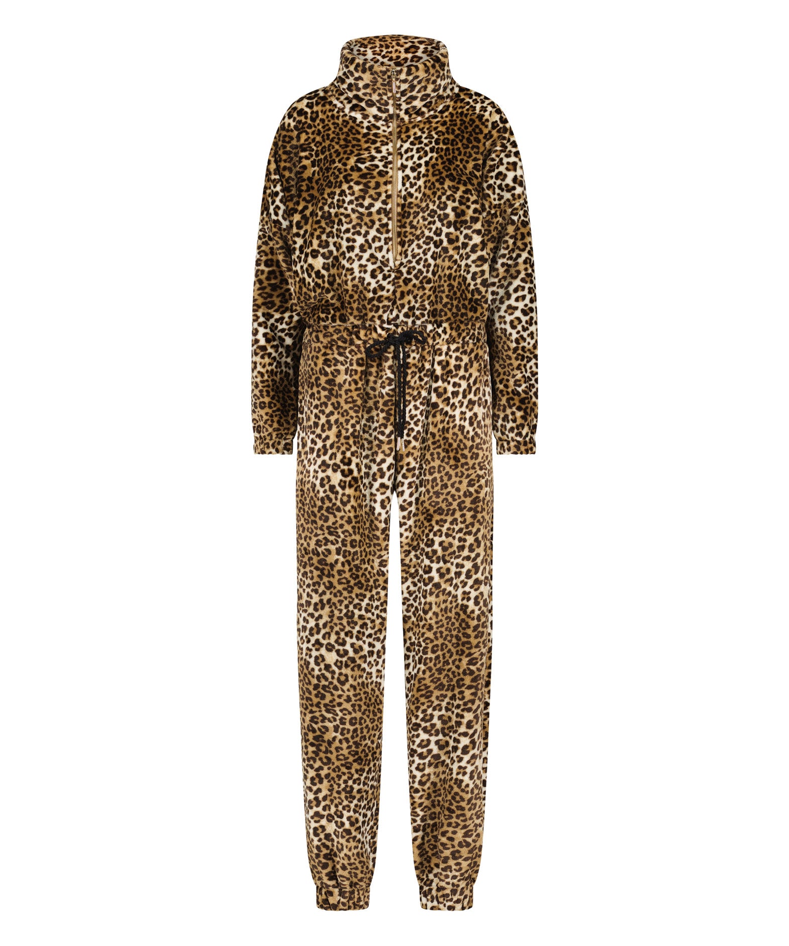 Onesie Flannel Fleece Zip Leo_204241_Oatmeal Melee_04