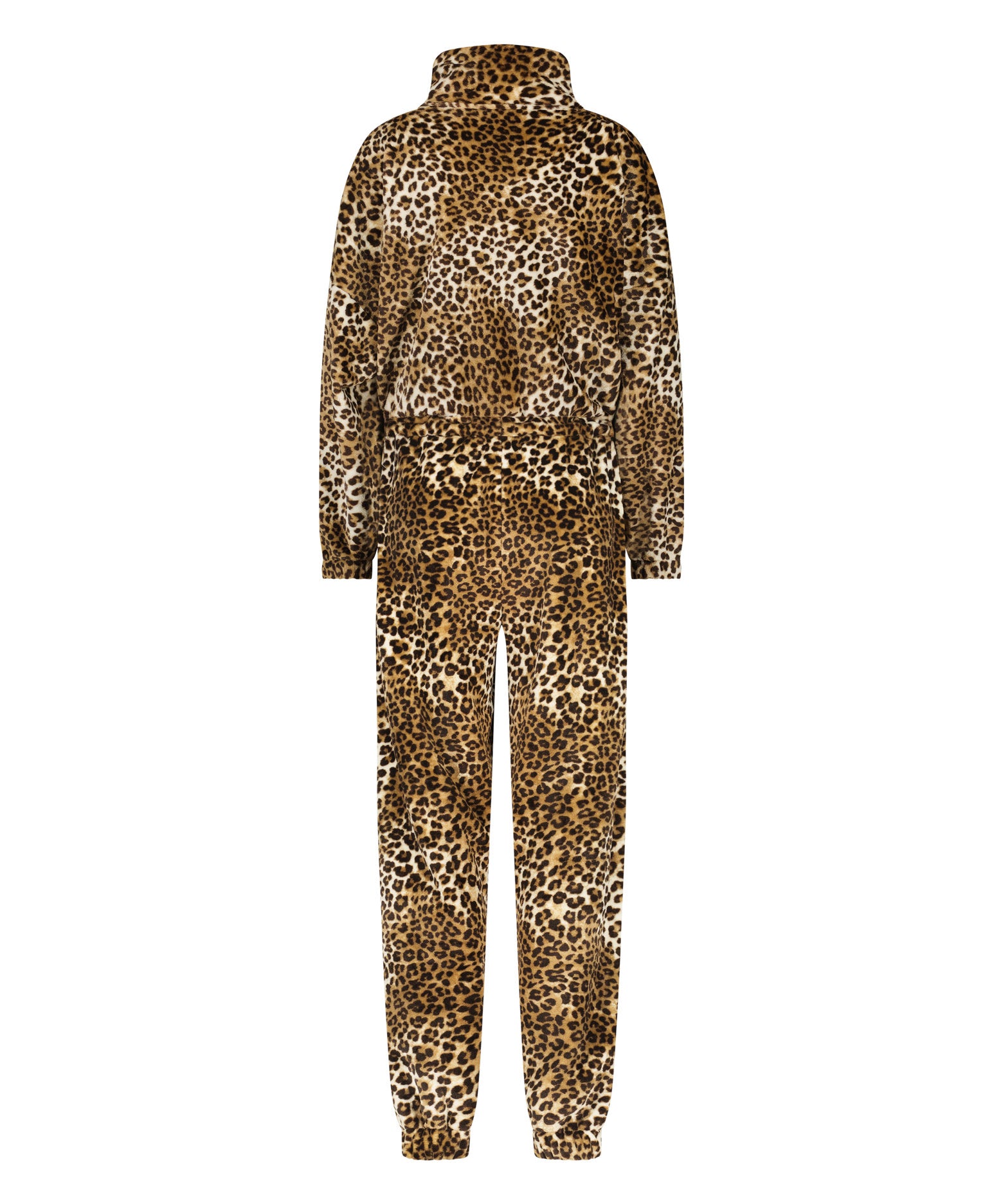 Onesie Flannel Fleece Zip Leo_204241_Oatmeal Melee_05