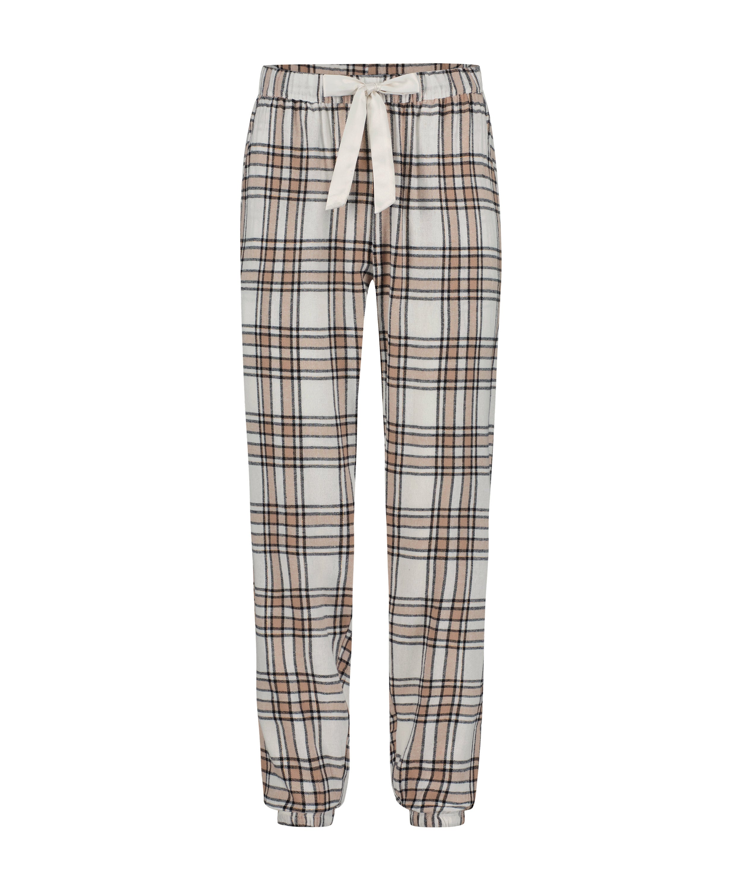 Pant Flannel Twill Check Cuff_204243_Oatmeal Melee_04