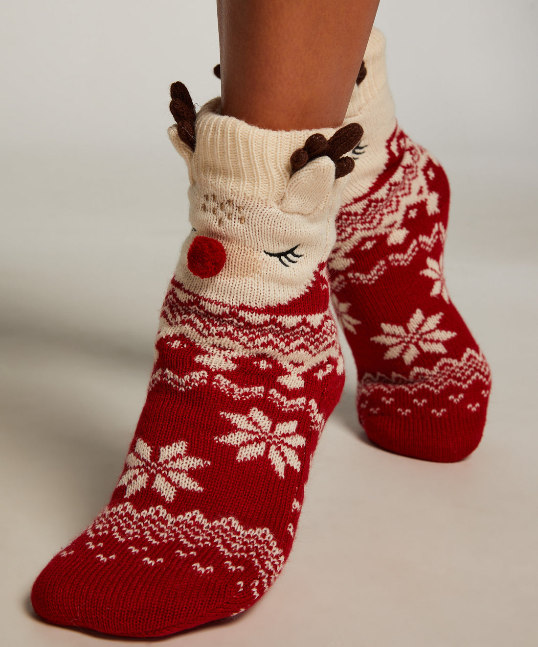 Renda Reindeer Sock Boot_204287_Goji Berry_01
