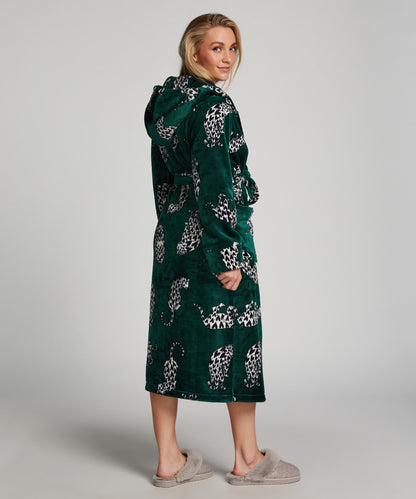 Robe Long Flannel Fleece Cats_204326_Alpine Green_03