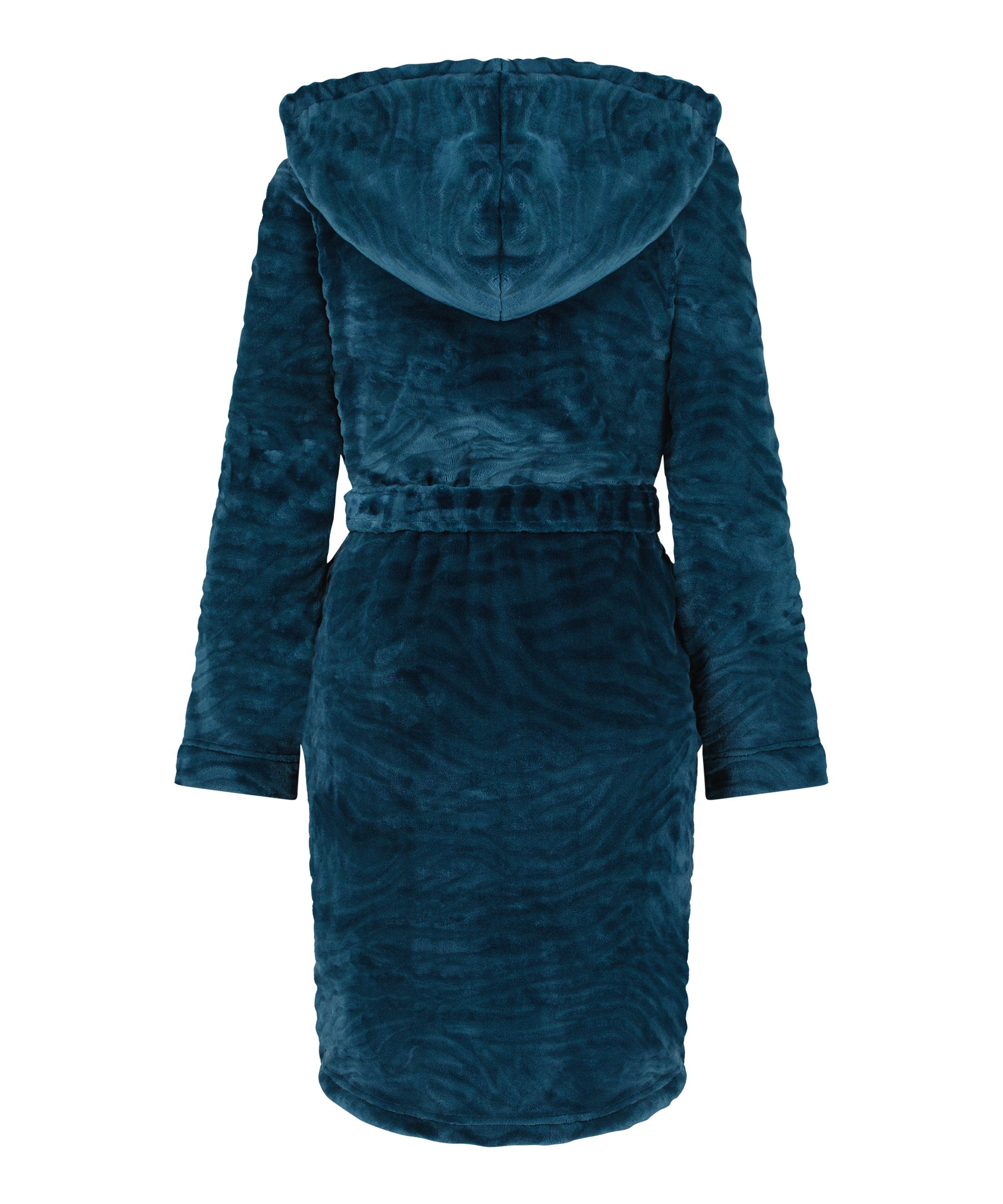 Robe Short Fleece Zebra Emb_204327_Harbor Blue_06