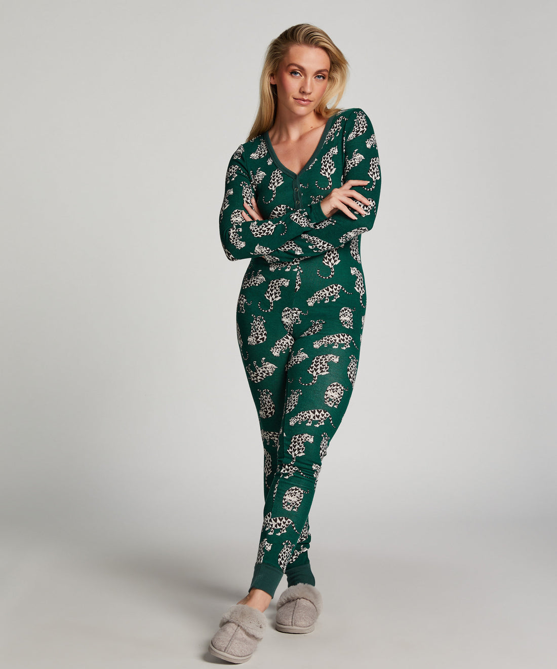 Onesie Slim Henley Cats_204328_Alpine Green_01