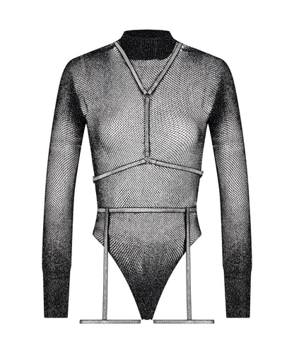 Private Lurex Body Harness Set Cc_204351_Caviar_01