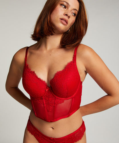 Arabella Push Up Bra In Different Cup Sizes_204593_Tango Red_04