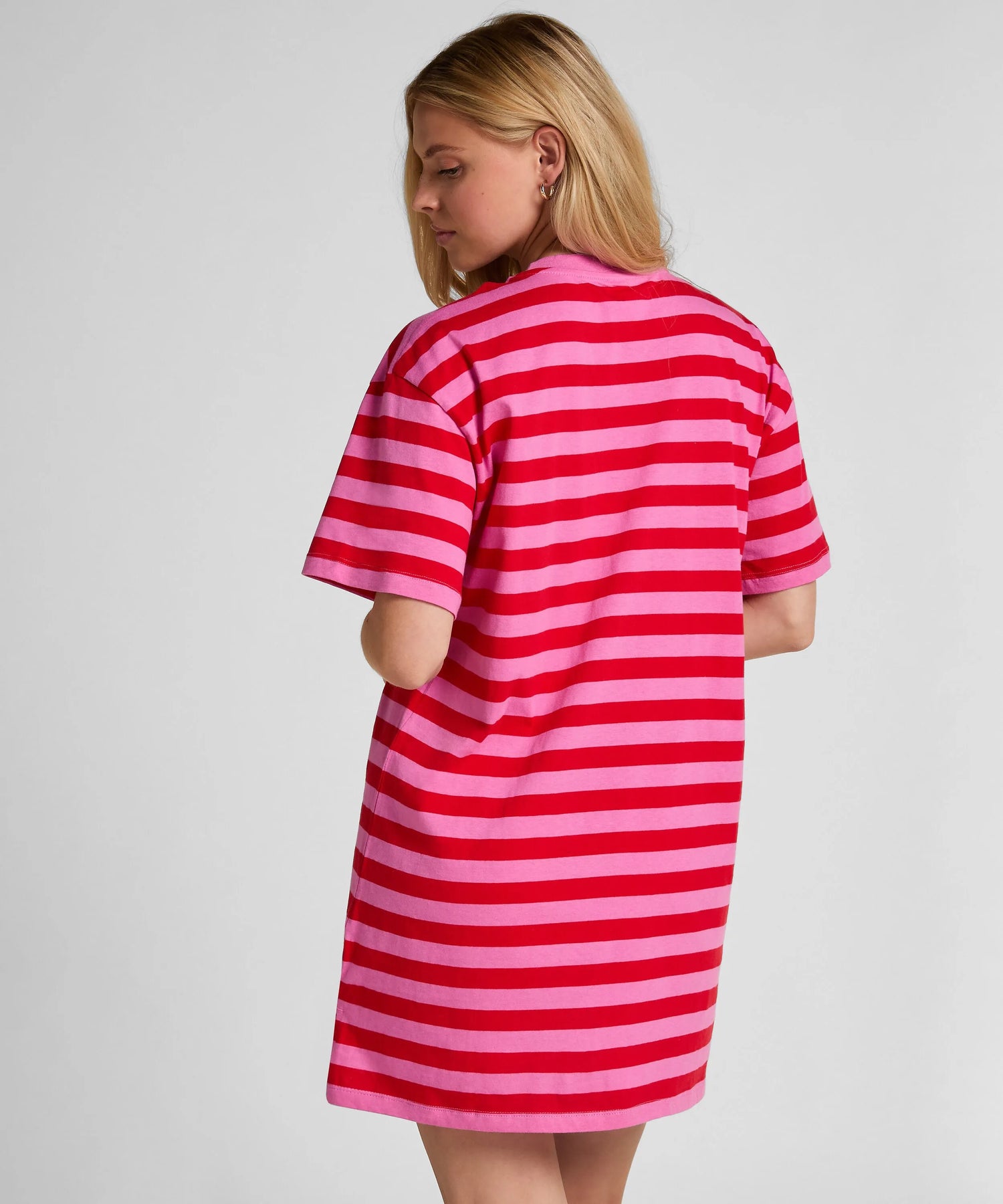 Hunkemoller Pink Women Round Neck Nightshirt SKU: 205009_Pink Image 03
