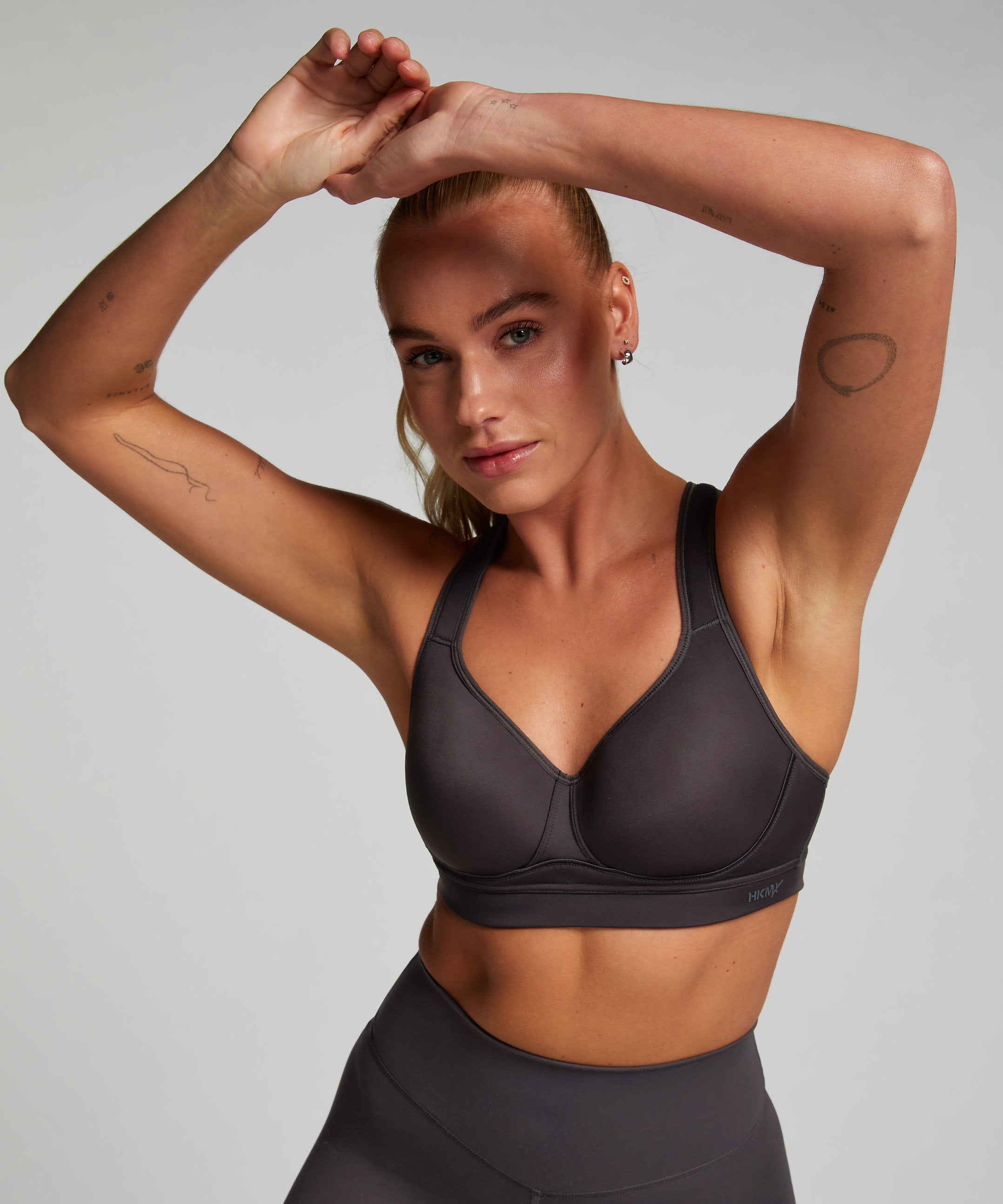 HKMX Sports Bra The All Star Level 2 in Different Cup Sizes_205184_Black Oyster_01
