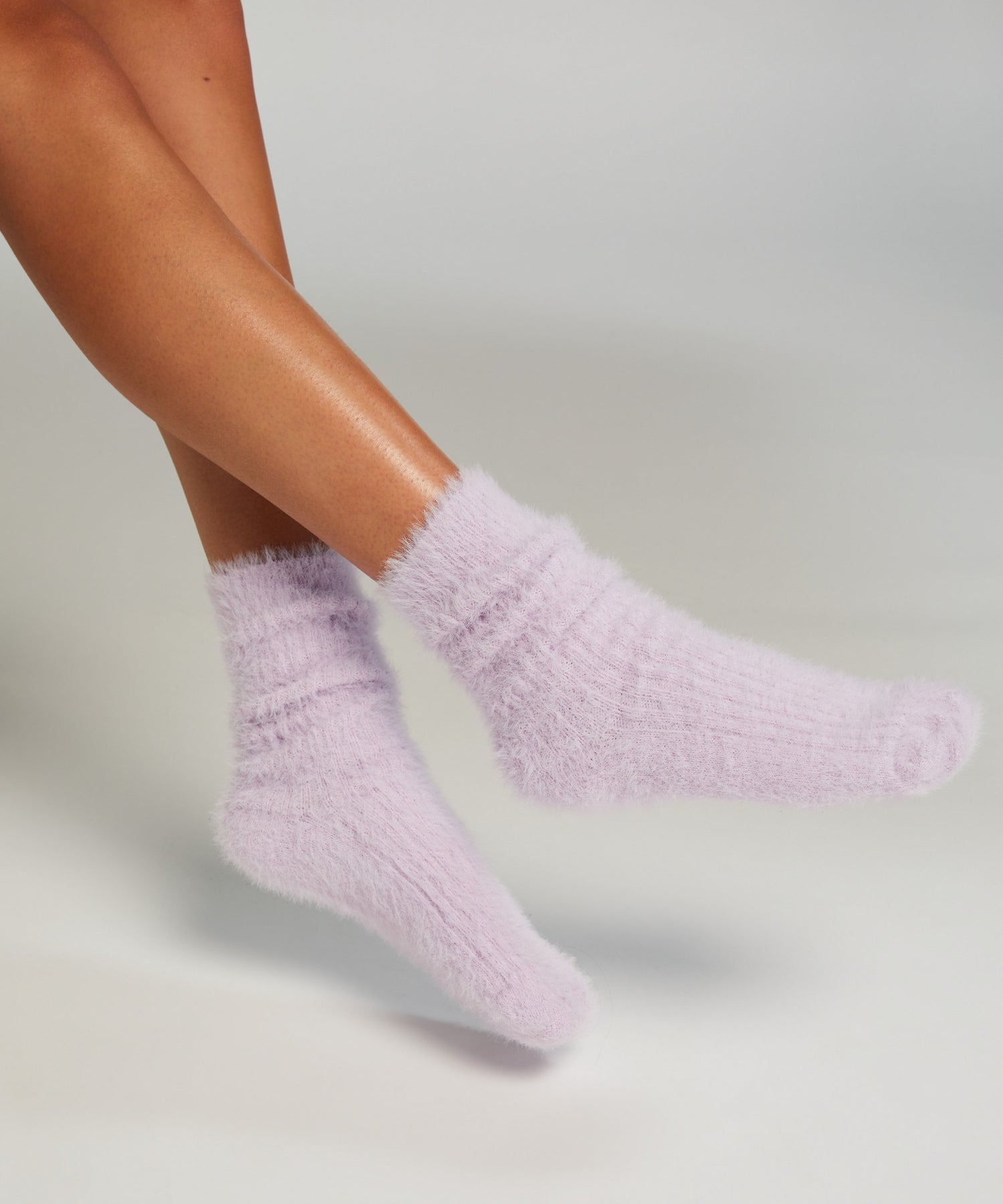 Liv Fluffy Rib Socks_205487_Lavender_01