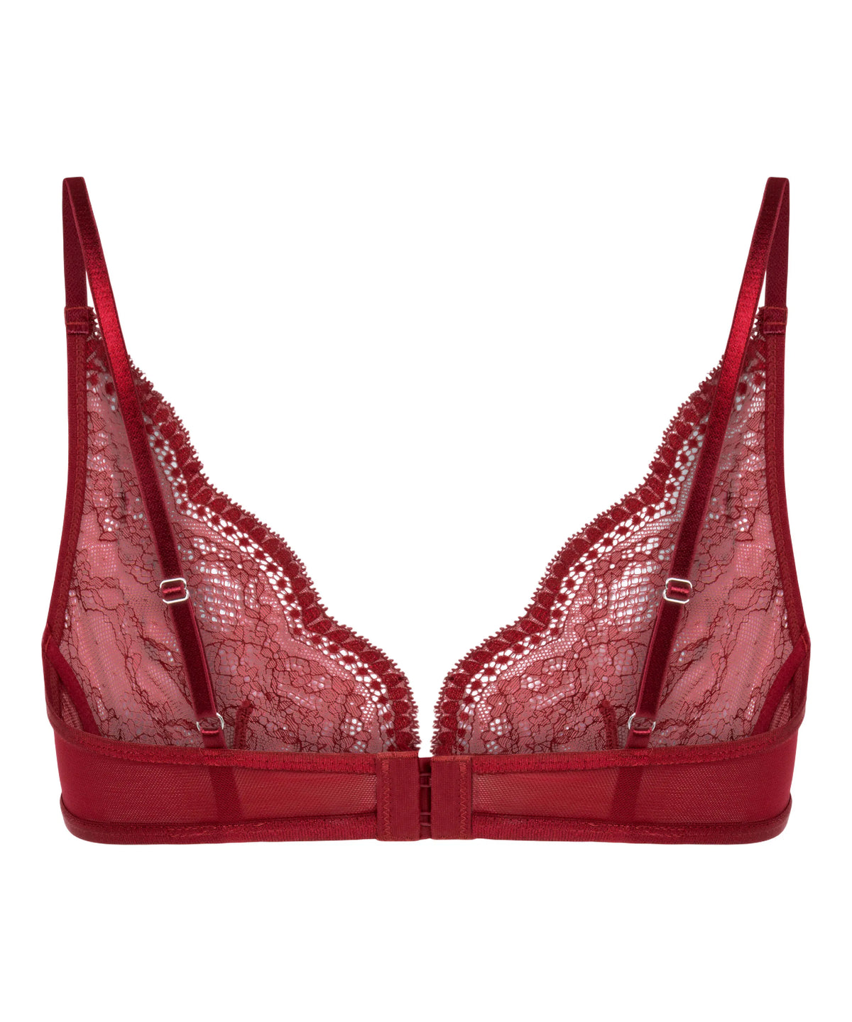 Hunkemoller Tibetan Red Women Isabelle Non-Padded Underwired Bra in Different Cup Sizes SKU: 206365_Tibetan Red Image 06