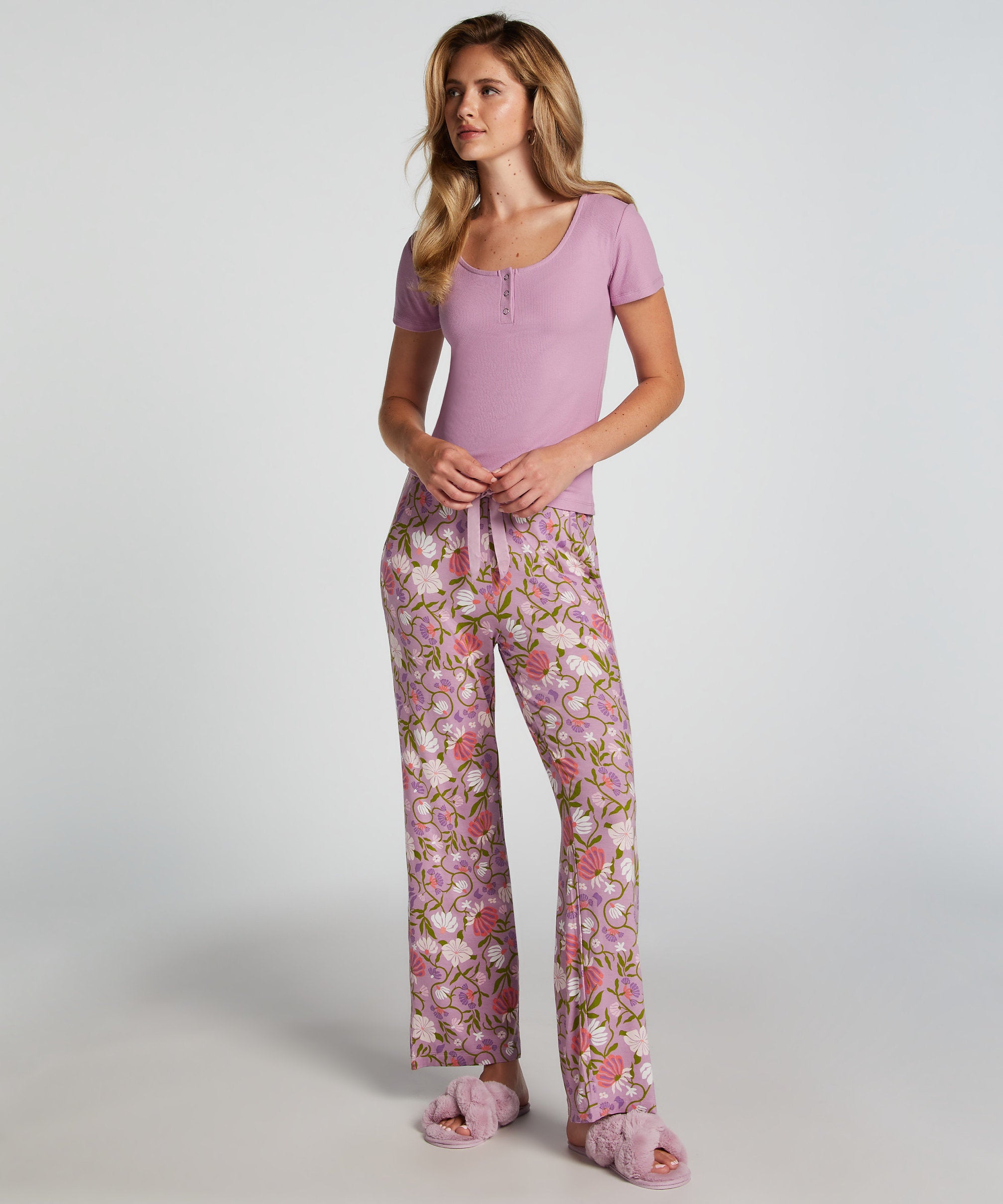 Henley Short Sleeved Top_206488_Lavender Mist_03