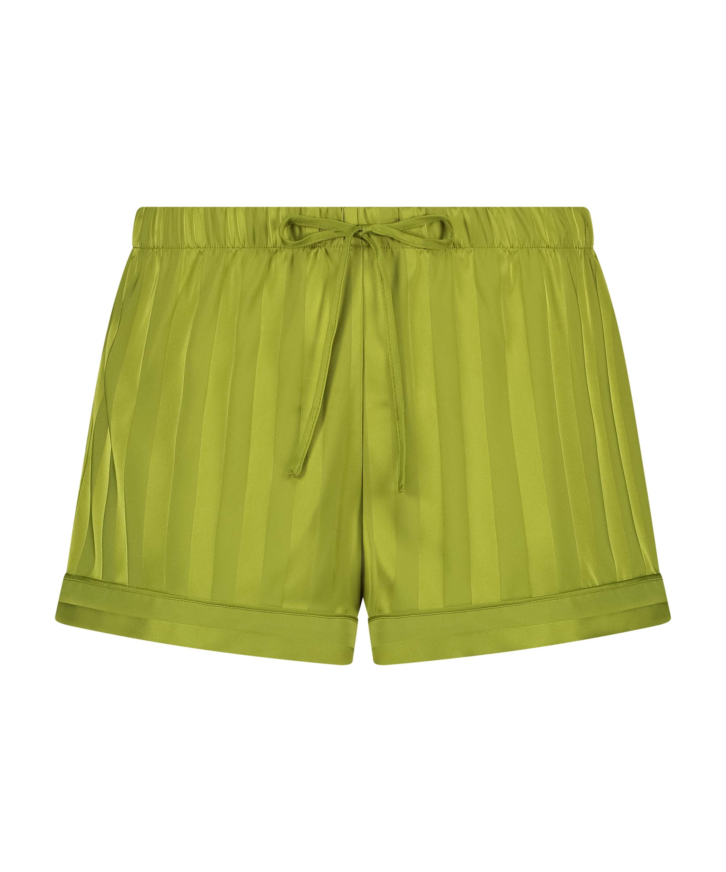 Satin Pyjama Shorts_206499_Lima Bean Green_04
