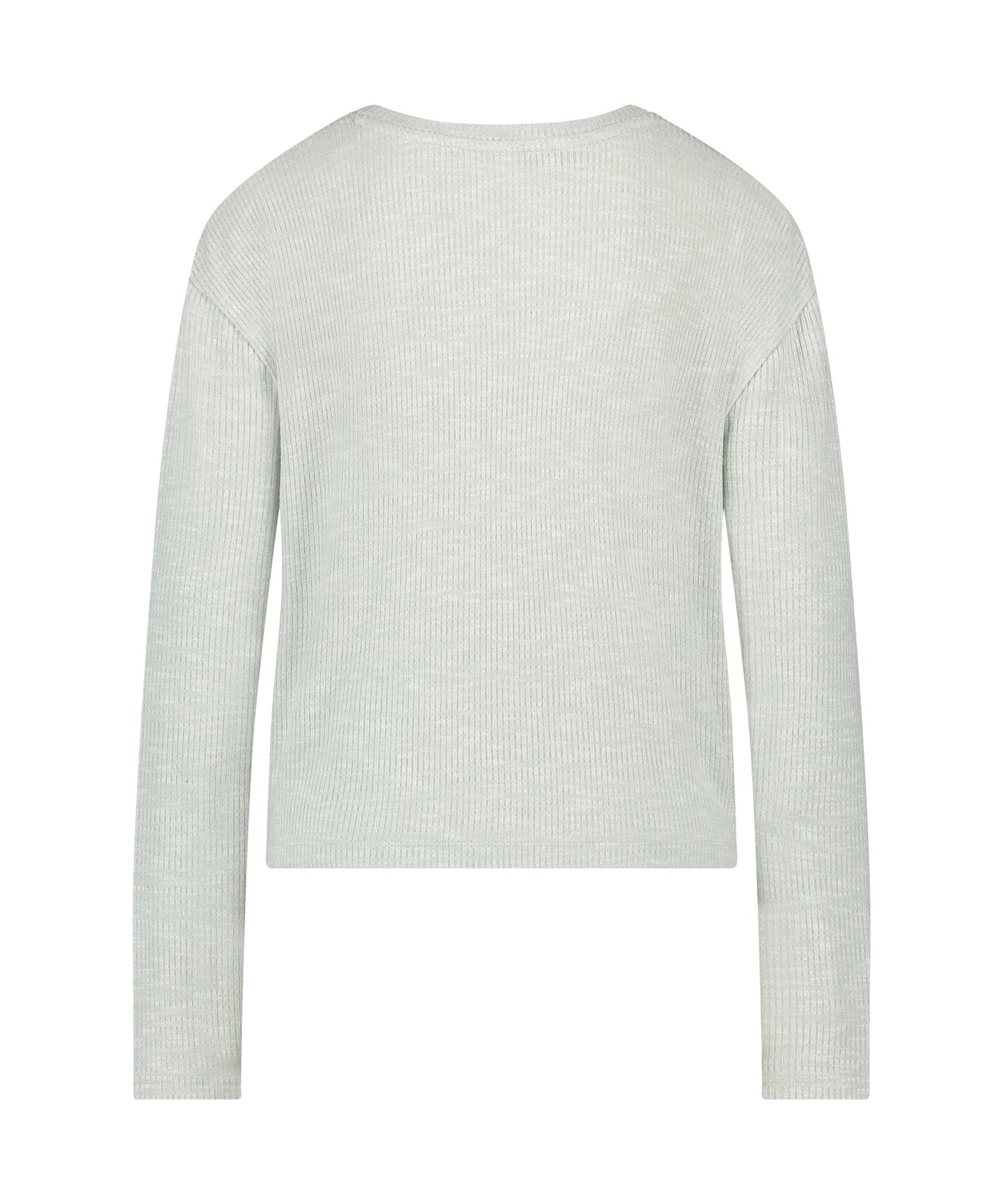 Hunkemoller_Long-Sleeved Pyjama Top_206516_Granite Green_06