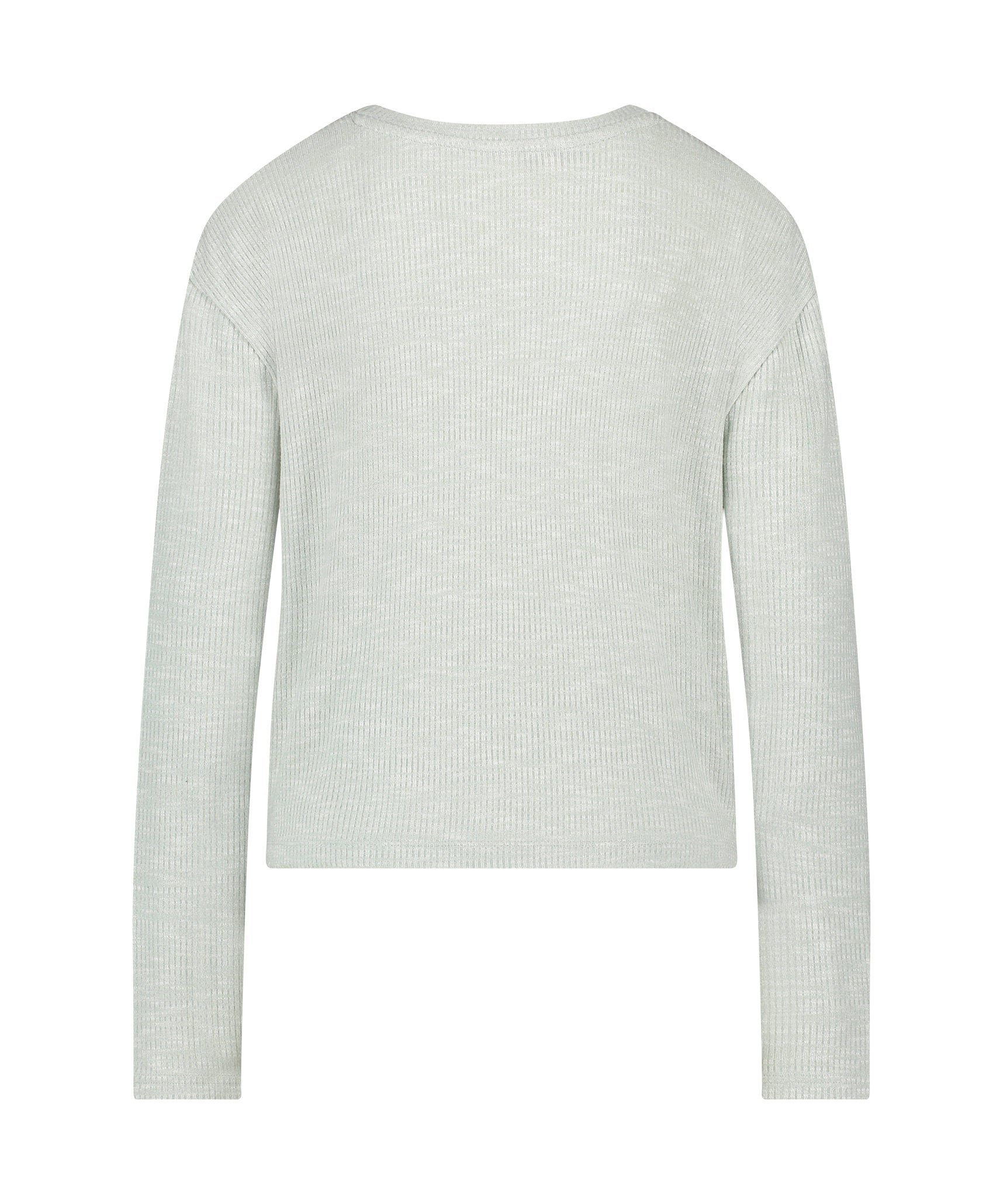 Hunkemoller_Long-Sleeved Pyjama Top_206516_Granite Green_06