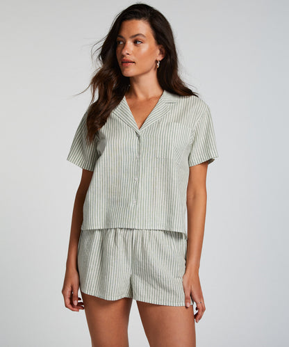 Linen Pyjama Top_206530_Ponderosa Pine_03