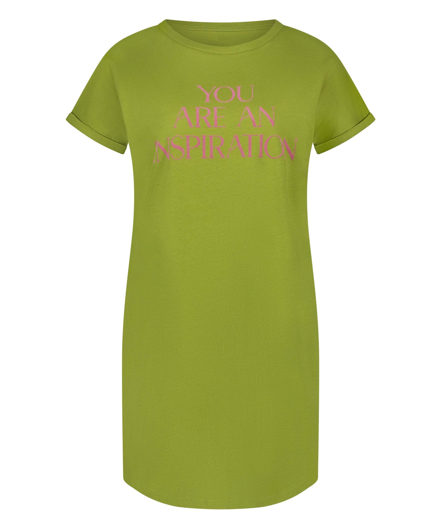 Round Neck Nightshirt_206557_Lima Bean Green_04