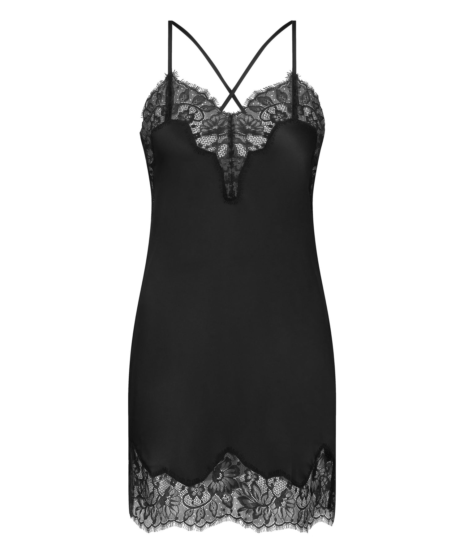 Hunkemoller_Valerie Slipdress_206575_Black_04