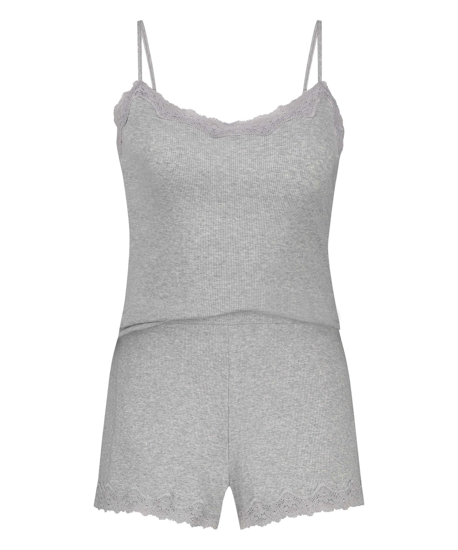 Cami Short Pyjama Set_206606_Light Grey Melee_04