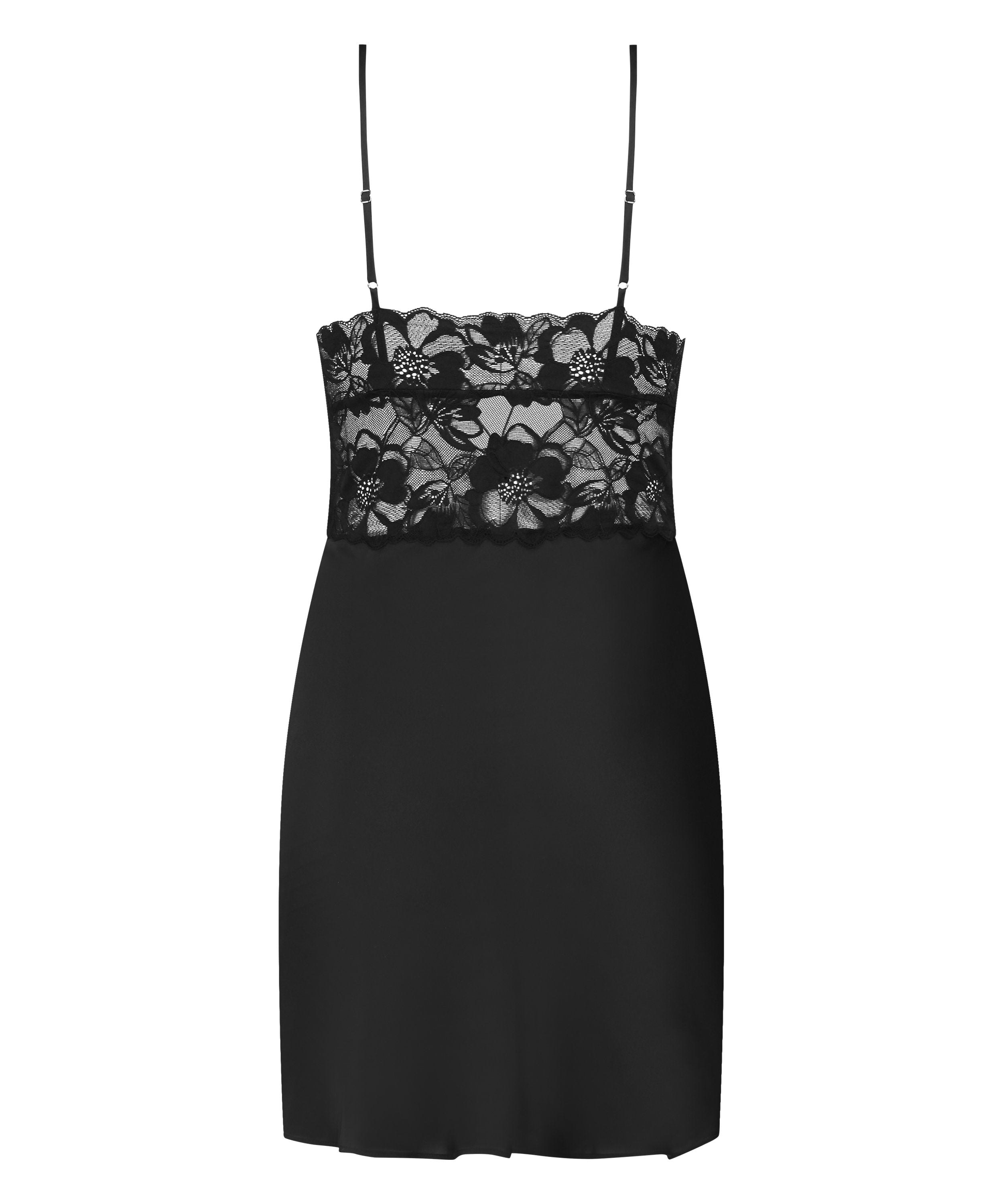 Hunkemoller_Satin Slip Dress_206624_Caviar_05
