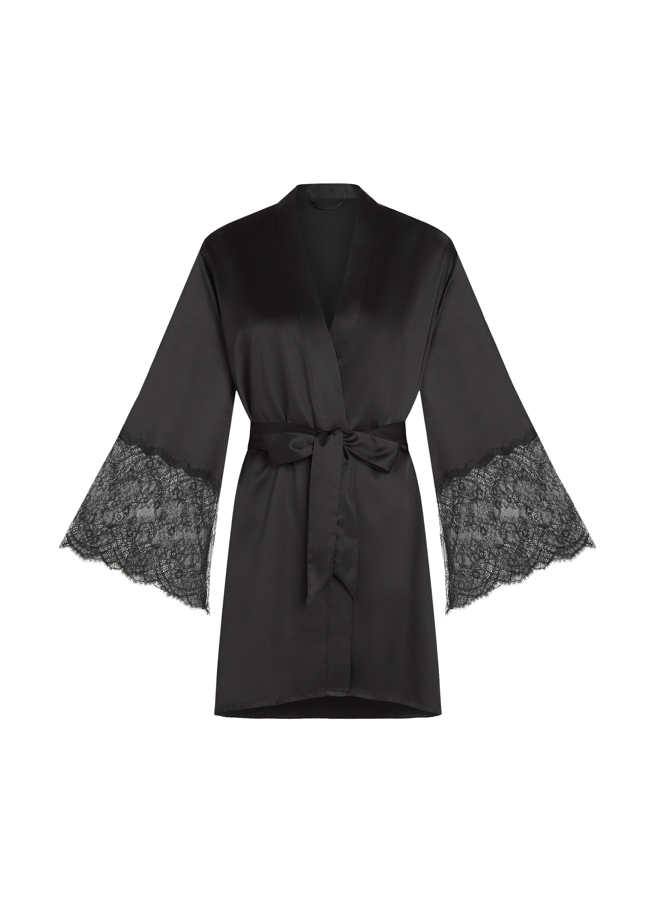Hunkemoller_Satin Kimono_207210_Caviar_05