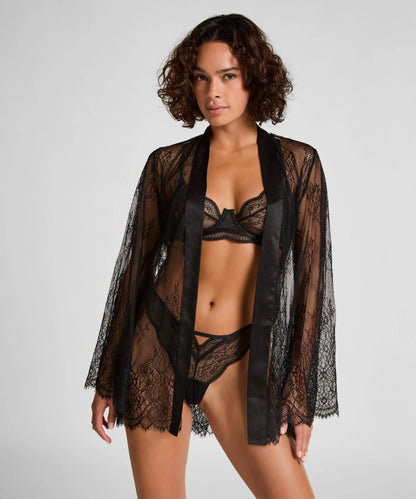 Hunkemoller_Black_Kimono Allover Lace_207211_Caviar_03